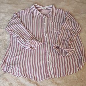 Striped Button-Down Shirt